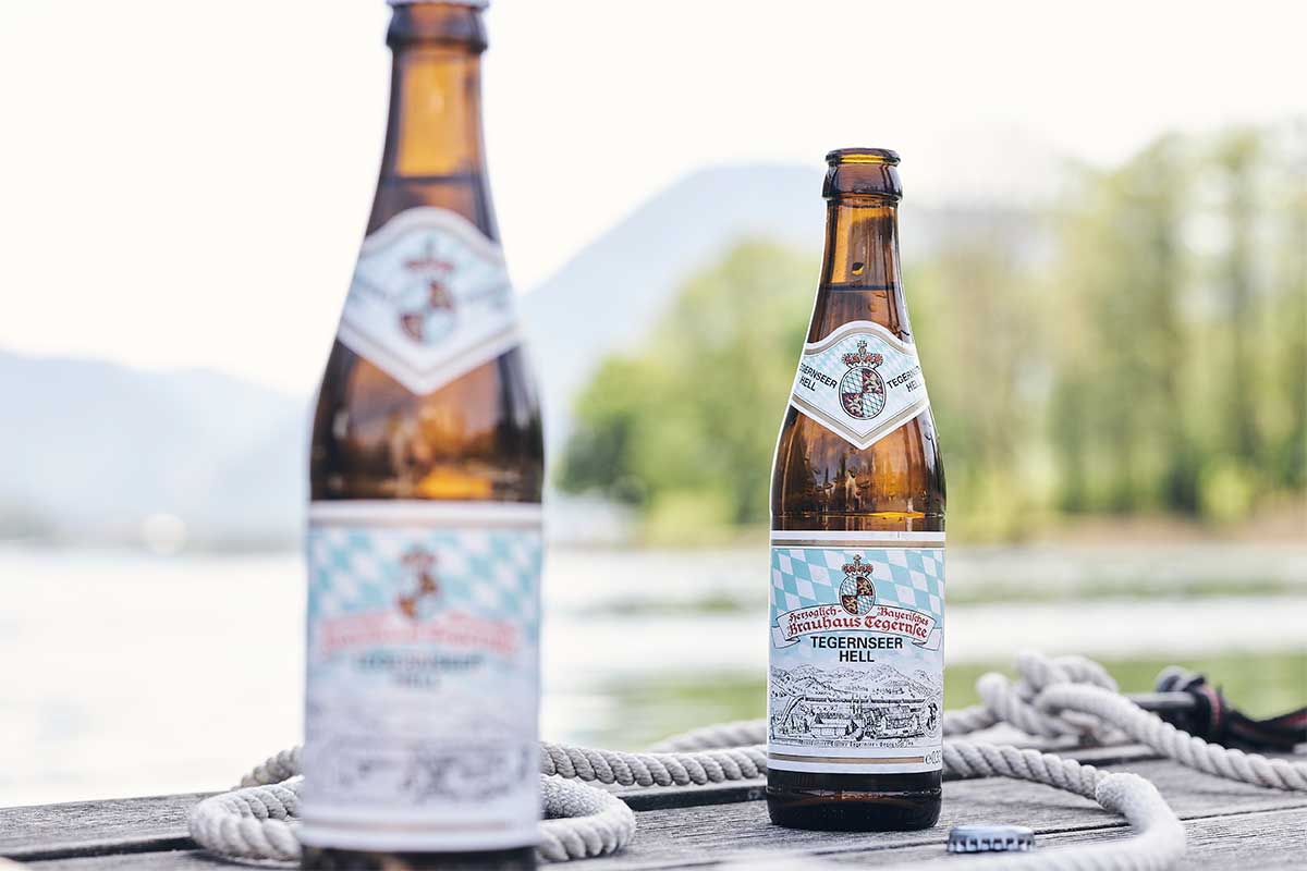 Tegernseer Hell Premium German Beer Bottle